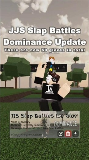 JJS Slap Battles Dominance Update #slapbattles #roblox #jujutsushenanigans