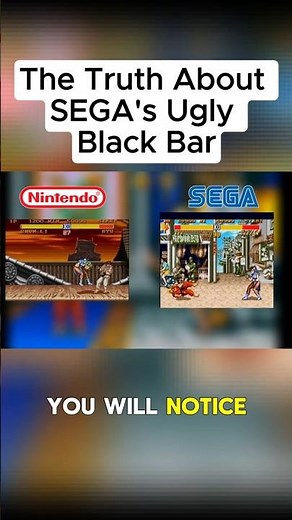 SNES vs Genesis The Black Bar Explained #StreetFighter2 #segagenesis