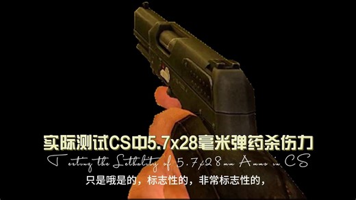 实际测试CS中5.7x28毫米弹药杀伤力
