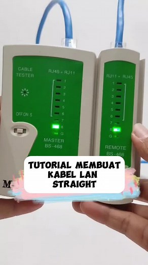 Tutorial Membuat Kabel LAN Straight dengan RJ45