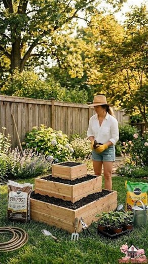 Amazing Pyramid Strawberry Garden Build 🍓 #shorts