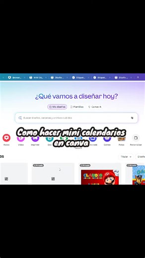 Tutorial CANVA para mini calendarios #tutorialcanva #calendario #personalizadoscomamor #viraltiktok