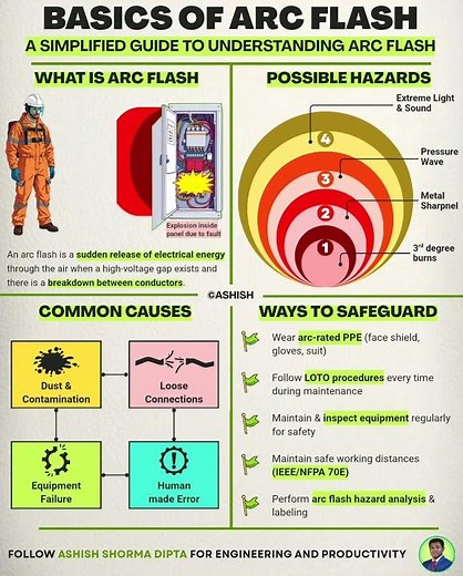 Basics of Arc Flash Analysis #arcflash #powersystemprotection #electricalsafety