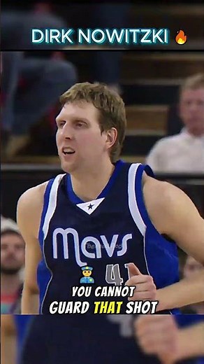 Dirk Nowitzki’s Signature One Legged Fadeaway 🔥