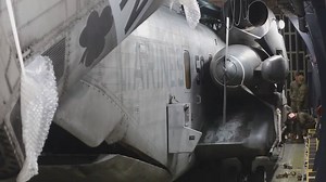 Unloading CH-53 Helicopter from C-5 Galaxy | Aircargo Loadmaster