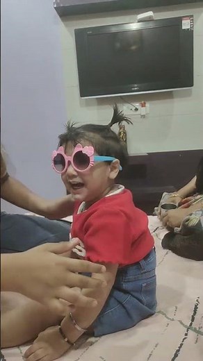 kashvi with new goggles| fun time with kashvi #cute