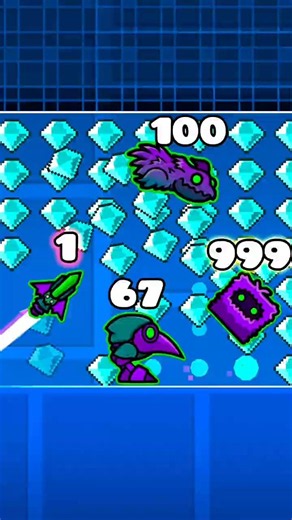 Geometry Dash vs Diamonds 💎 #geometrydash #shortvideo #gaming #gameplay #viral #shorts #games #funny