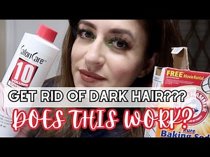 BAKING SODA AND VOLUME DEVELOPER TO LIGHTEN HAIR AT HOME
