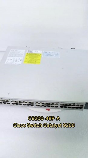 Cisco C9200-48P-A 48x 1GB PoE+ RJ45 1x Module Slot Switch #cisco #switch