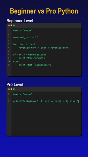 Beginner vs Pro Python Code 💻 | Same Problem Different | Python Tutorial Hindi #python #coding