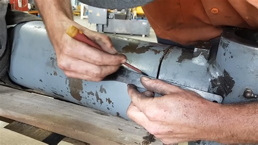 Saving a cracked cylinder with precision welding