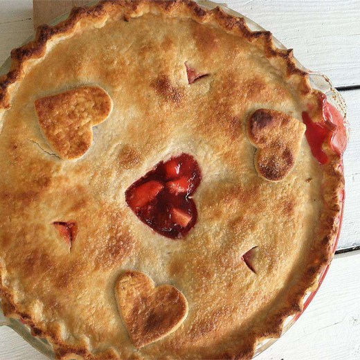 Cherry Rhubarb Pie