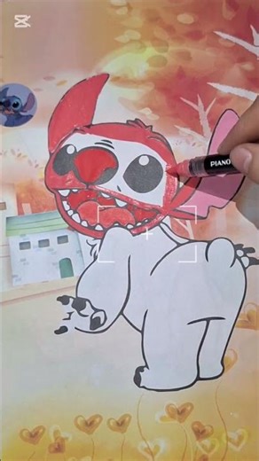 Stitch, whom you haven't seen yet.Let's color the new Stitch.