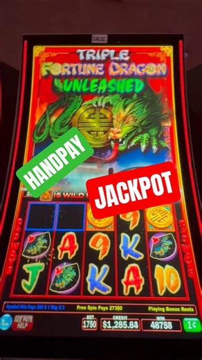 $17 BET JACKPOT on Triple Fortune Dragon Unleashed #shorts #casino #slot #triplefortunedragon
