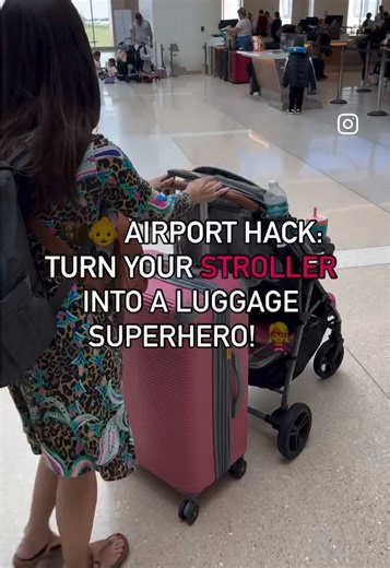 Airport Hack: Transform Your Stroller into Luggage