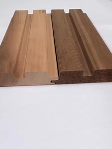 Prefab Wood House Wall Materials Cedar Cladding Tongue and Groove Timber Slat