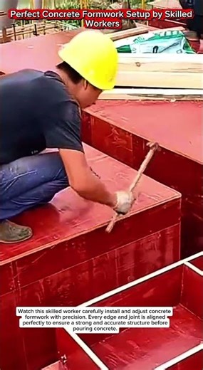 Perfect Concrete Formwork Setup by Skilled Workers