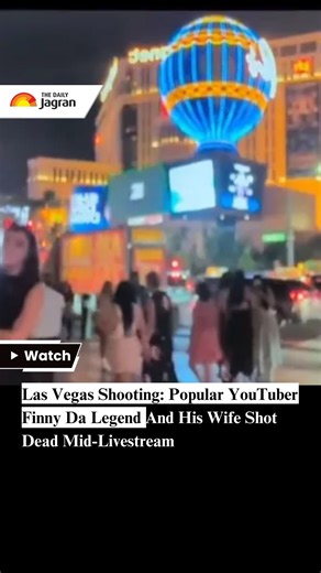 Popular YouTubers Finny Da Legend and Bubbly were tragically killed mid-livestream on Sunday night near the Bellagio fountains in Las Vegas. The shocking incident, captured on video, led to the arrest of 41-year-old Manuel Ruiz. YouTube has since removed the original channel. #finnylegend, #bubbly, #lasvegasshooting, #youtuber, #livestream, #bellagiofountains, #manuelruiz, #truecrime, #youtubenews, #tragedy, #contentcreators, #lasvegas | The Daily Jagran