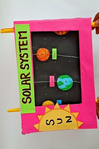 #Shorts Easy #SolarSystem Working model SST project Solar system project Solar system tlm
