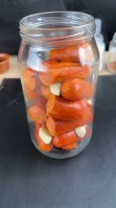 Pickled sausage! A delicious and super easy snack! | YumMakers