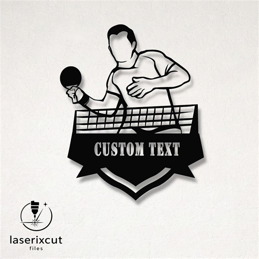 Customizable Tennis Laser Cut Vector Design – SVG, DXF, Ai, Pdf Files Glowforge, Cricut, CNC, Metal, Wall Decor, Digital Instant Download - Etsy