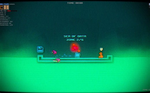 【Rogue Glitch】一个质量非常高的独立游戏，一共只有6关，有手之前，非常容易