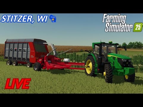 🔴LIVE - WISCONSIN CORN SILAGE?! | Farming Simulator 25