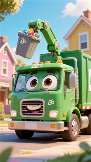 Leo the Garbage Truck Cleans the Street! 🚛✨ Kids Learning Video