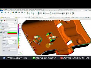 สอนการใช้งาน ZW3D Mold EP 3 : คำสั่ง Check Thickness 😉😉😉