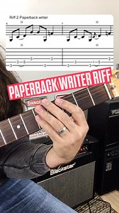 1.3K reactions · 118 shares | Paperback writer riff #reels #thebeatles #guitar #guitarra #guitarriff #guitarlessons #blackstaramplification #music | Damien Roy Guitar Music Lessons | Facebook