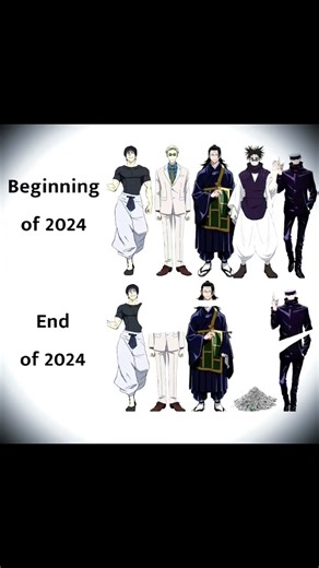 ​💀 Jujutsu Kaisen: "End of 2024" Character Status Meme