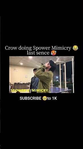 Crow mimicry Spower 🤣funny #bgmi #funny #godl #crow #spower #natur #mimicry #birdsounds #smartbirds