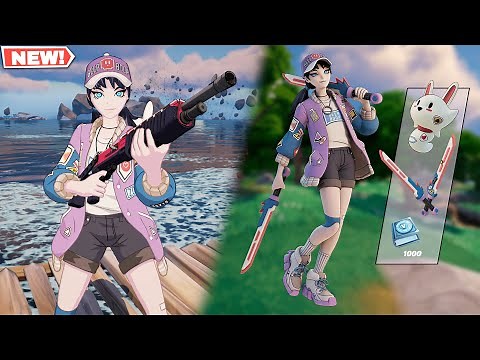 Fortnite Retro Zoe Clash Skin (Mainframe Throwback Quest Pack) GAMEPLAY!