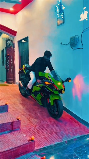 Kawasaki Ninja zx-10r 😎👀 jab Mera dost ride per jaane ka taiyari kar raha hai tab vahi time ka video