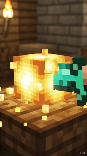Cutting Glowstone in Minecraft ASMR 💡