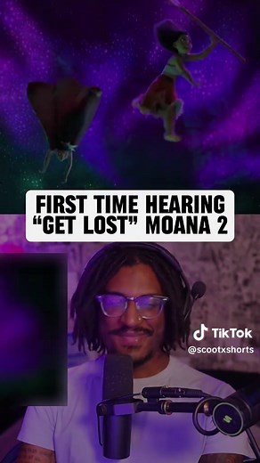 First Time Hearing “Get Lost” Moana 2 🎶 #moana #disney #music #song #reaction
