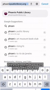 隸‍♂️ Celebrate National Comic Book Day with free comics from Phoenix Public Library! Browse thousands of titles—including superheroes, manga, and graphic novels—right from your phone, tablet, or computer. No cost, no waiting, just epic stories at your fingertips. Learn more at PhoenixPublicLibrary.org! #PhoenixPublicLibrary #NationalComicBookDay #FreeComics #OverDrive #LibraryPerks #GraphicNovels | Phoenix Public Library | Facebook