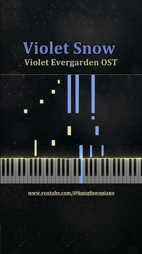 Violet Snow - Violet Evergarden | Piano Tutorial #fyp #violetsnow #violetevergarden #piano #anime