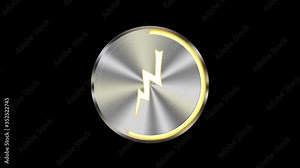 charging icon indicator battery button electricity energy load voltage