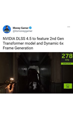 Money Gamer | NVIDIA DLSS 4.5 also introduces Dynamic Multi Frame Generation and a new 6X Multi Frame Generation mode. When combined, DLSS 4.5 can... | Instagram