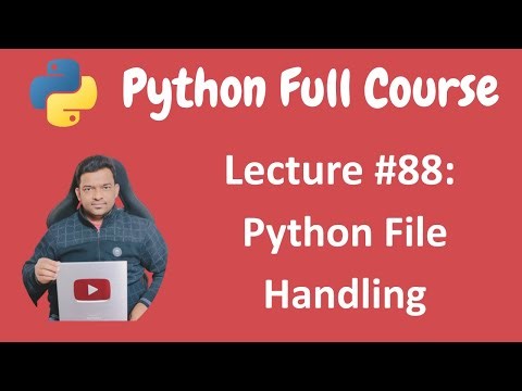 Python File Handling | | Python Tutorial | Python Full Course - Lecture #88