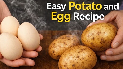 Delicious potato egg meal made with few ingredients