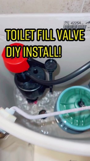 Toilet Fill Valve Replacement DIY Video! #toilet #diy #plumber #handyman #fypシ #foryou