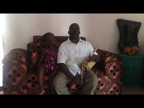 Albert Bisaso Ssempeke plays the Ugandan endingidi