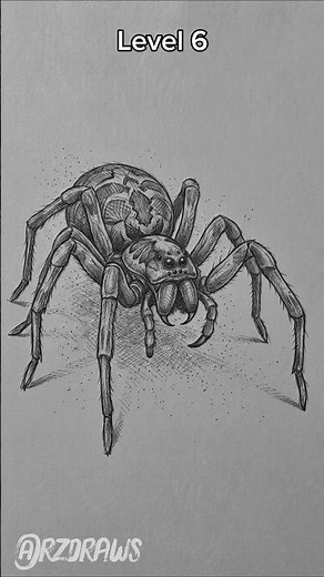 Spider drawing challenge 🕷️🕸️