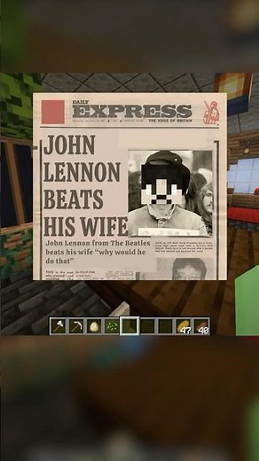 john lennon IN minecraft!