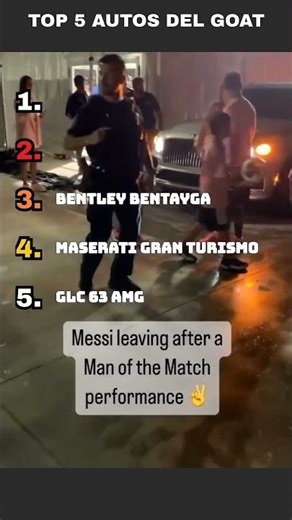 Top 5 Autos de Messi que CUESTAN MÁS que tu Casa 😱 EL #1 es una locura!