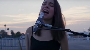 Haim Perform 'Gasoline' From L.A. Forum Parking Lot on 'Kimmel'
