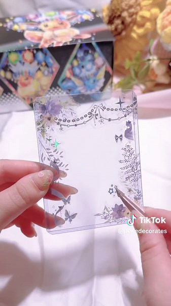 Decorate a Toploader for Jirachi GX Card