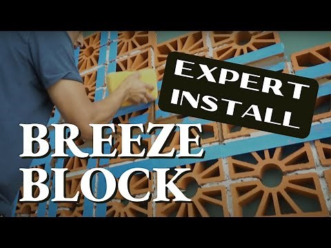 How to install an indoor breeze block wall - Expert Installation